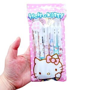 Brand New Set Of 6 Hello Kitty Gel Pens